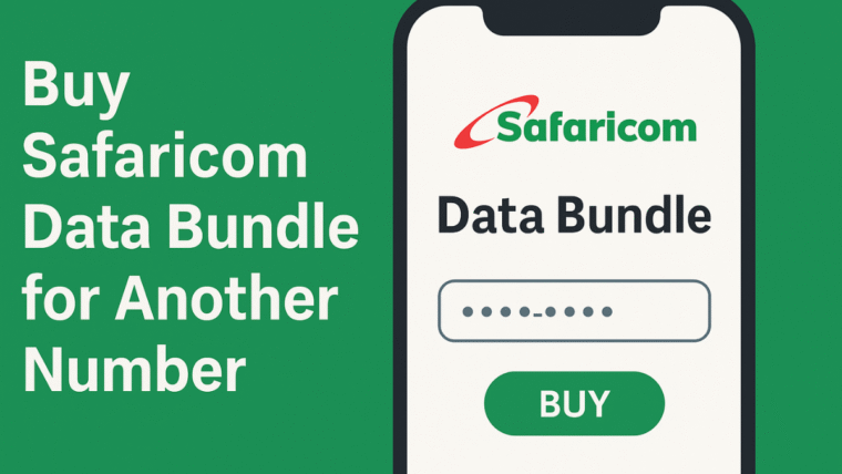 how to buy safaricom data bundle for another number
