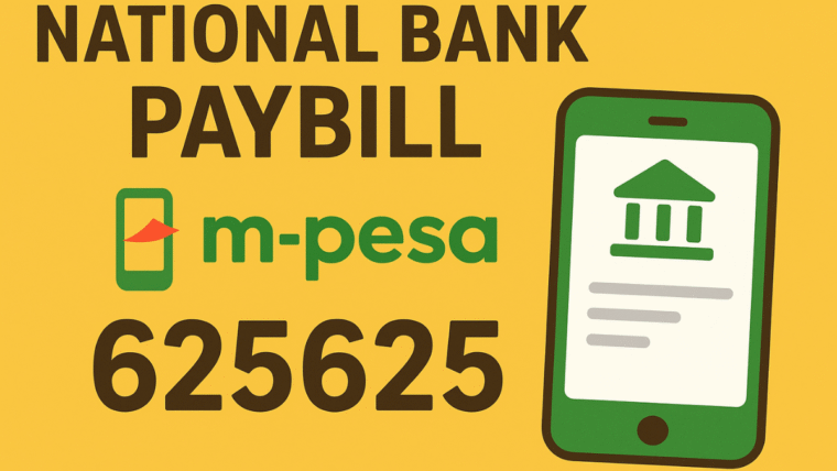 national bank paybill