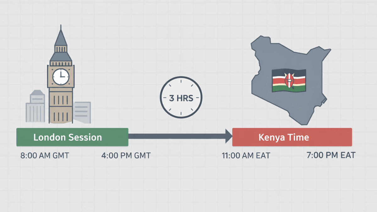 London Session Forex Time in Kenya
