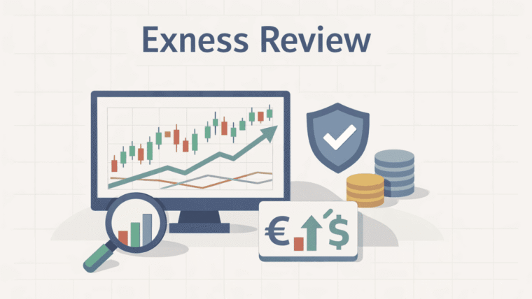 Exness broker review showing spreads, leverage, account types, and trading platforms overview