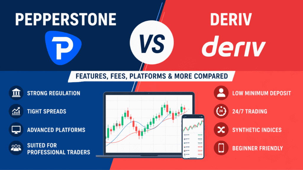 Pepperstone vs Deriv